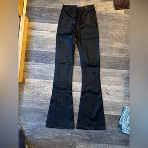 Edikted Black Flare & Wide Leg Stretchy Pants